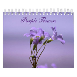 Purple Flowers Calendar
