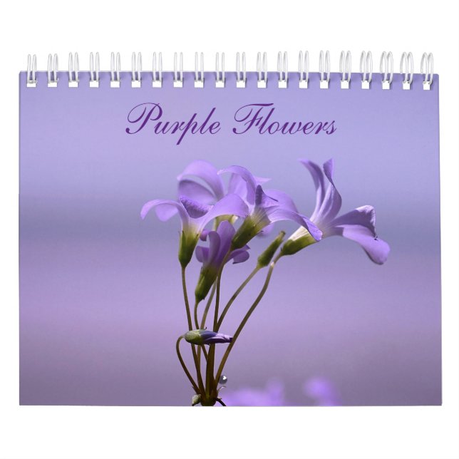 Purple Flowers Calendar (Cover)