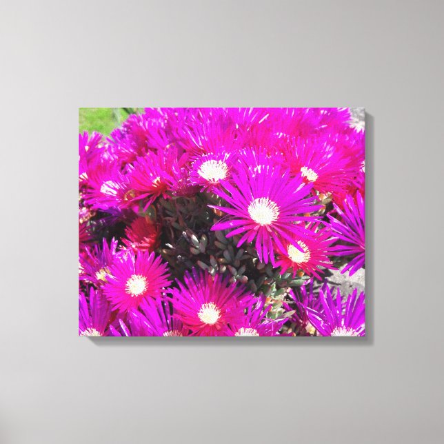 Purple Flowers Canvas Print (Front)