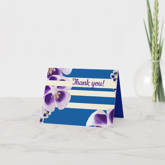 Purple Flowers card (Front)