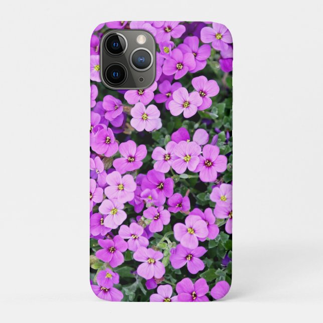 Purple Flowers Case-Mate iPhone Case (Back)
