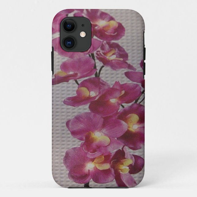 PURPLE FLOWERS Case-Mate iPhone CASE (Back)