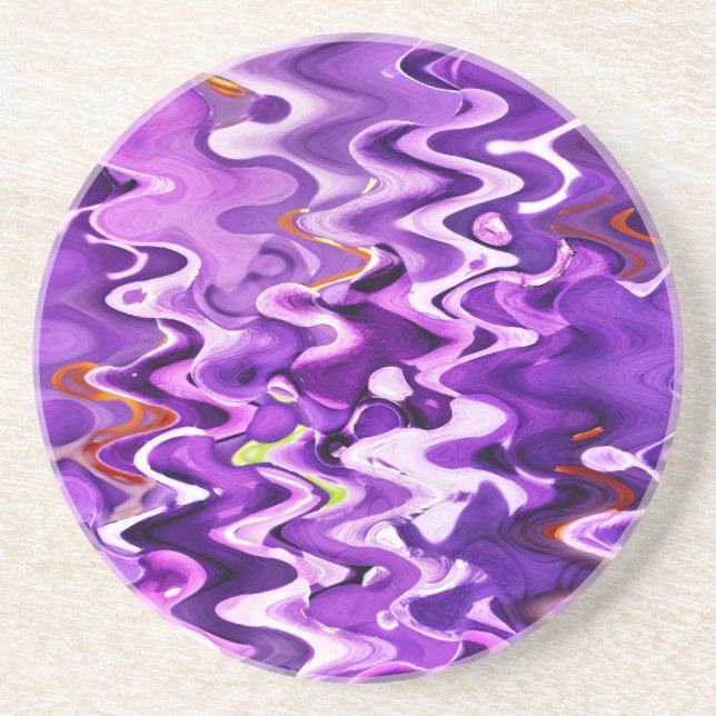 PURPLE FLOWERS COASTER (Front)