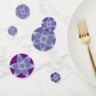 Purple flowers confetti