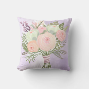 Purple Flowers Cushion