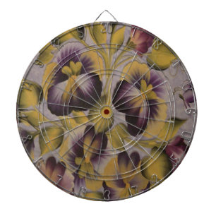 PURPLE FLOWERS DARTBOARD