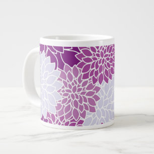 Purple Flowers Floral Pattern Girly Mugs