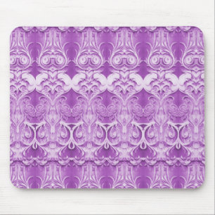 Purple Flowers Flourish Mousepad