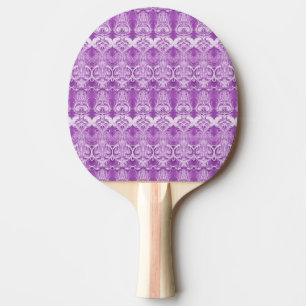 Purple Flowers Flourish Ping Pong Paddle