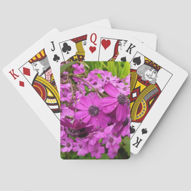 Purple Flowers from San Francisco Playing Cards (Back)