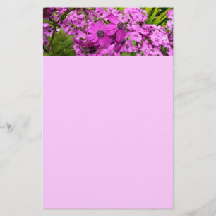 Purple Flowers from San Francisco Stationery
