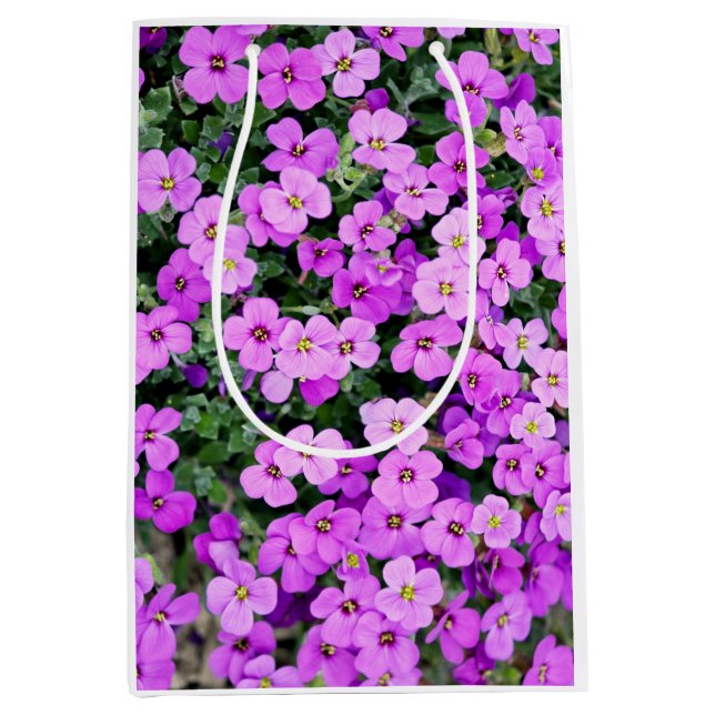 Purple Flowers Garden-22195  Medium Gift Bag (Front)