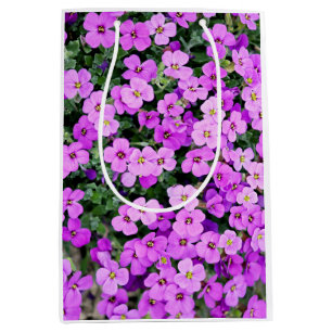 Purple Flowers Garden  Medium Gift Bag