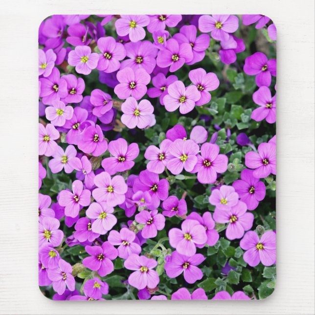 Purple Flowers Garden  Mouse Mat (Front)