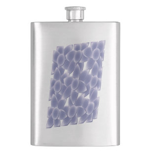 Purple flowers hip flask