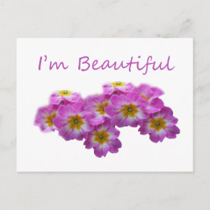 Purple flowers, I'm beautiful Postcard