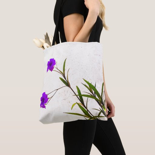 Image of Purple Flowers in the Breeze Tote Bag