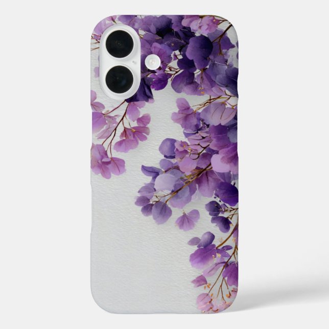 Purple Flowers iPhone Case (Back)