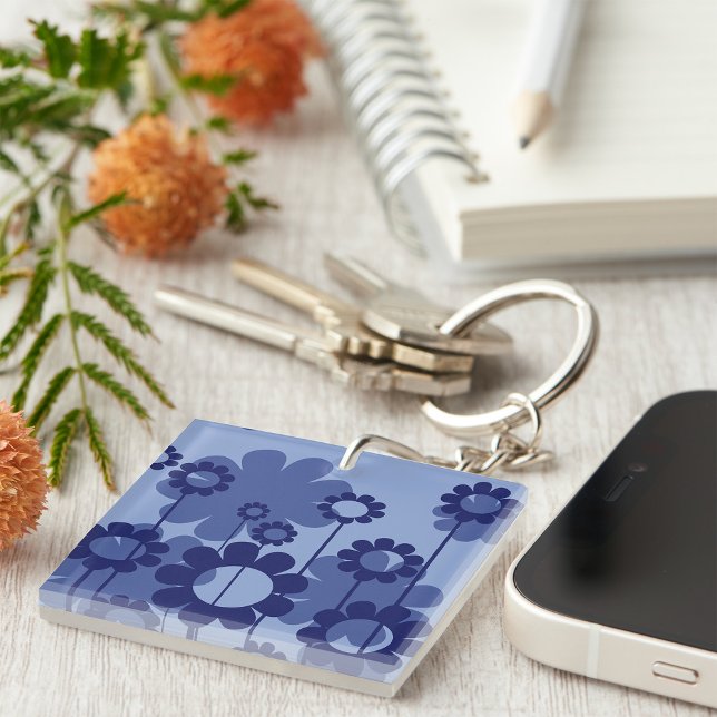 Purple Flowers Key Ring (Creator Uploaded)