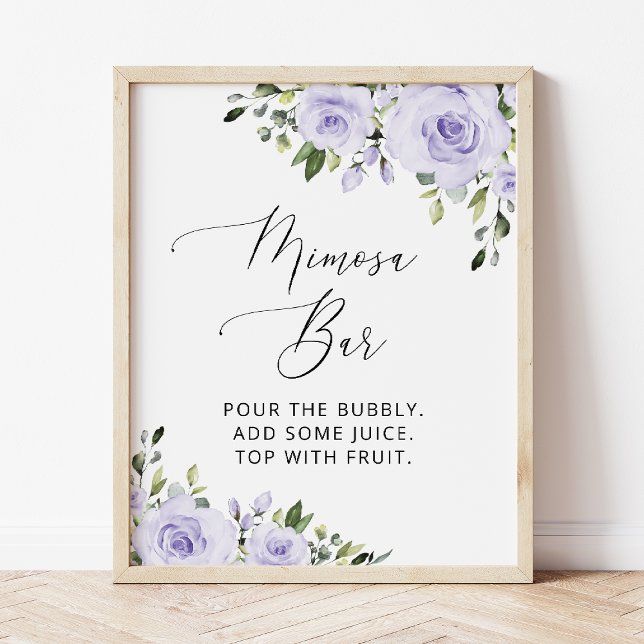 Purple Flowers, Lilac Flowers, Boho, Mimosa Bar  Poster (Creator Uploaded)