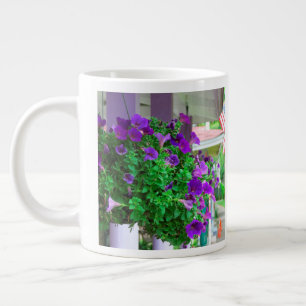 Purple Flowers - Martha's Vineyard Large Coffee Mug