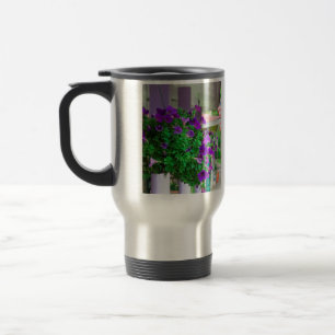 Purple Flowers - Martha's Vineyard Travel Mug