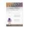 Purple Flowers Mason Jar Wedding RSVP