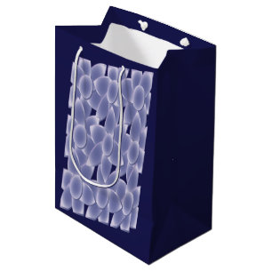 Purple flowers medium gift bag