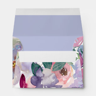 Purple   Flowers   Minimalistic Envelope
