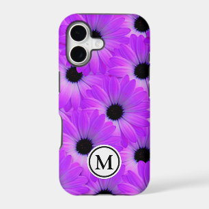 Purple Flowers Monogram