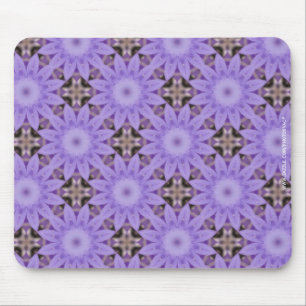 Purple Flowers Mouse Mat