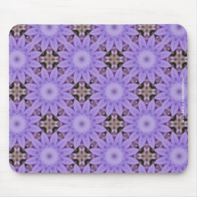 Purple Flowers Mouse Mat (Front)