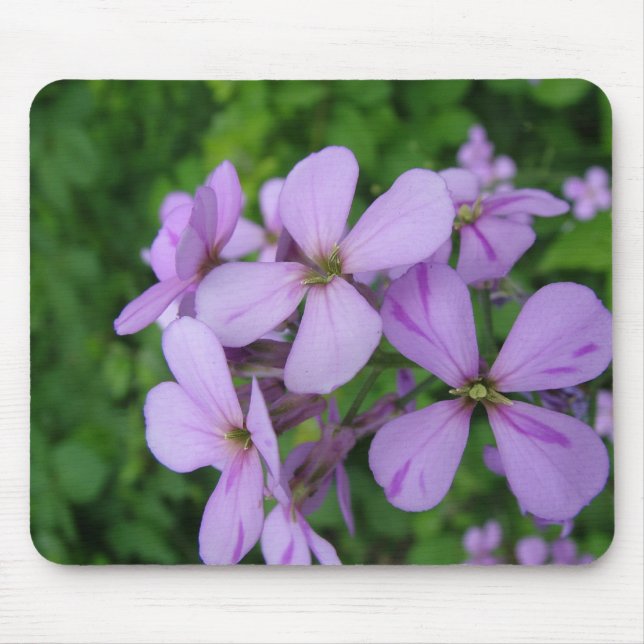 purple flowers mouse mat (Front)