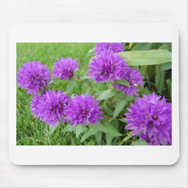 purple flowers mouse mat (Front)