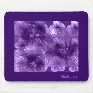 Purple Flowers Mouse Mat