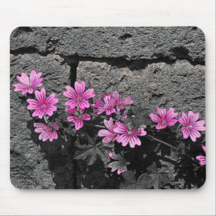Purple flowers mouse mat