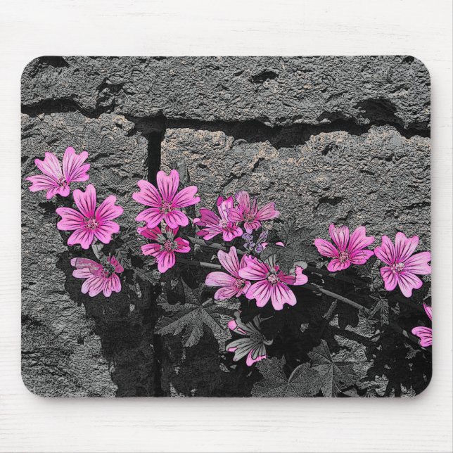 Purple flowers mouse mat (Front)