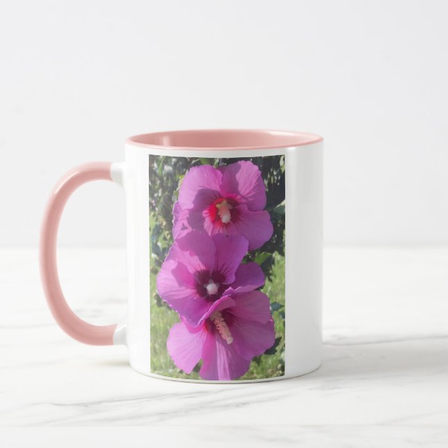 Purple flowers mug (Left)