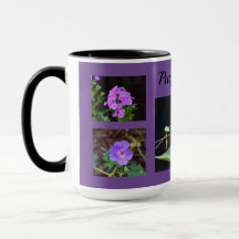 Purple Flowers Mug