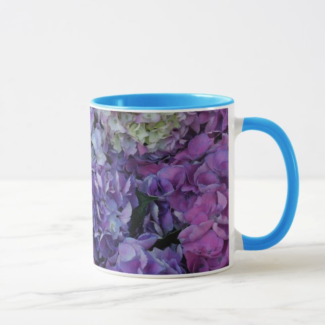 Purple Flowers Mug (Right)