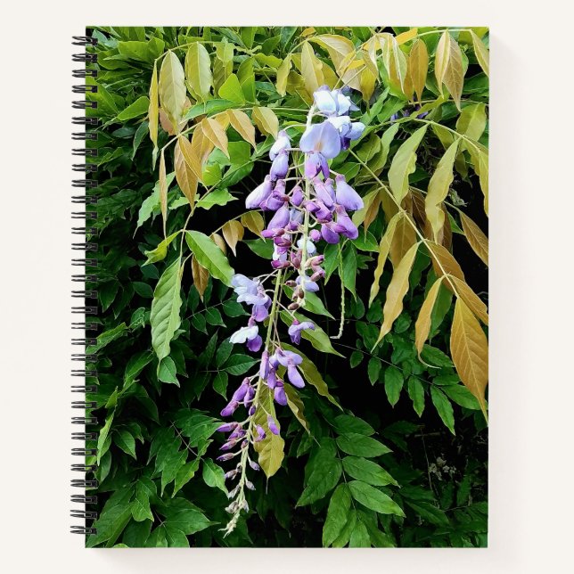 Purple flowers notebook (Front)