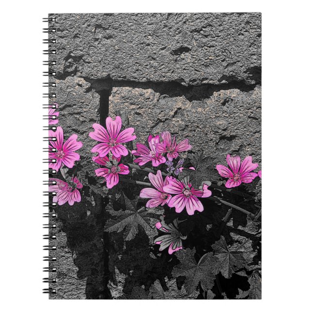 Purple flowers notebook (Front)