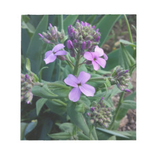 Purple Flowers Notepad