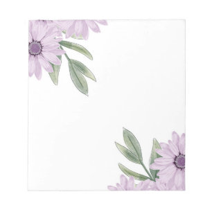 Purple Flowers Notepad