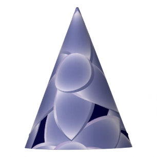 Purple flowers party hat