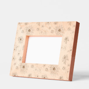 Purple flowers pattern etched frames
