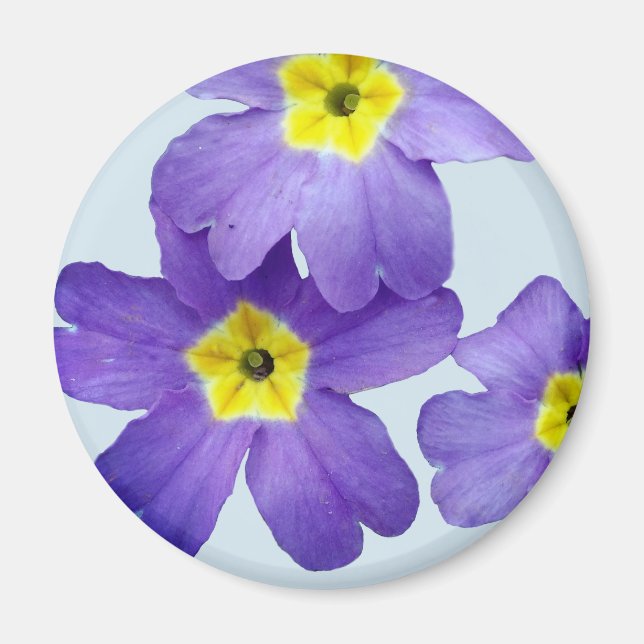 Purple Flowers Photo  Magnet (Front)
