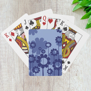 Purple Flowers Playing Cards