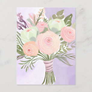 Purple Flowers Postcard