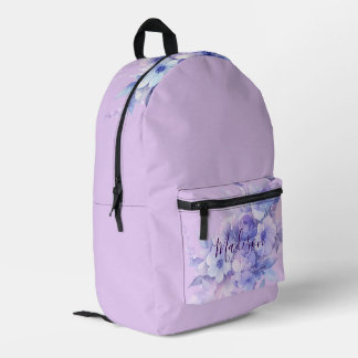 Purple flowers, rose, lavender backpack